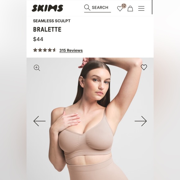 SKIMS Seamless Sculpt Bralette - Picture 1 of 7